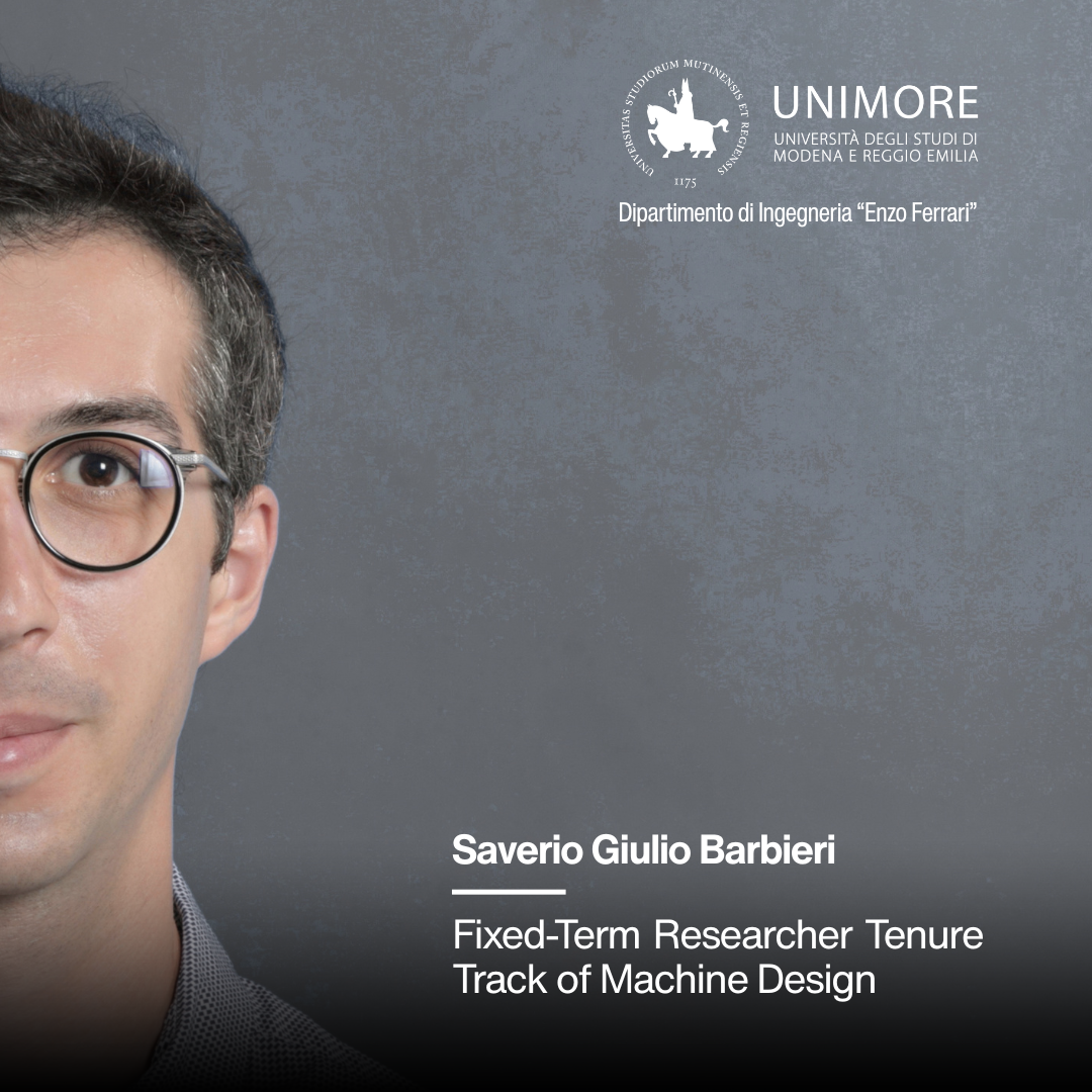 Benvenuto al DIEF, Saverio Giulio Barbieri!