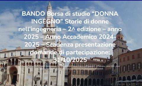 Bando DONNA INGEGNO 2025