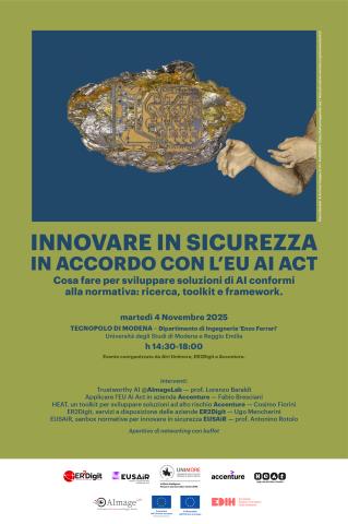 4 novembre: incontro Innovare in sicurezza in accordo con l’EU AI Act