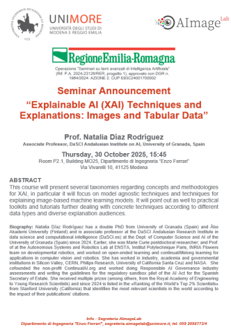 Seminario: Explainable AI (XAI) Techniques and Explanations: Images and Tabular Data