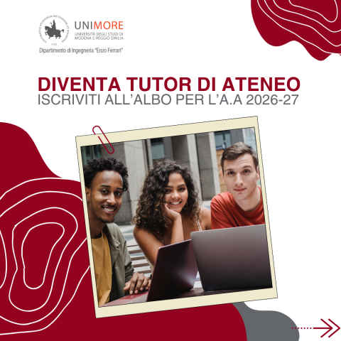 Vuoi diventare Tutor di Ateneo per l'a.a. 2026/27?