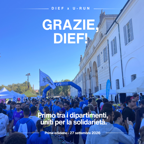 Grazie a tutti coloro che ieri hanno corso e camminato alla prima edizione di U-RUN